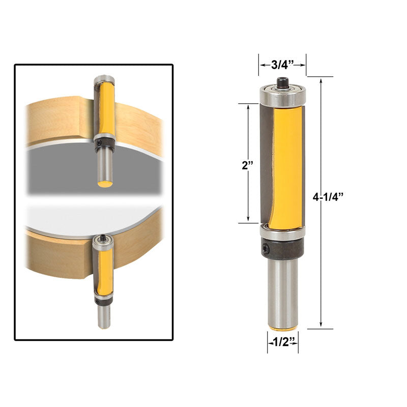 Template/Trim with 2" Long Routing Cutters Router Bit