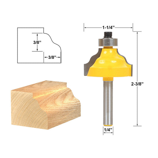 Wavy Edge Molding 1/4" Shank Router Bit