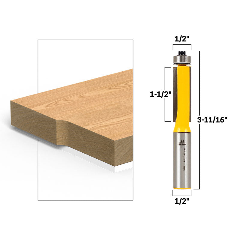 10 Bit 1/2" & 1/4" Shank Router Bit Set