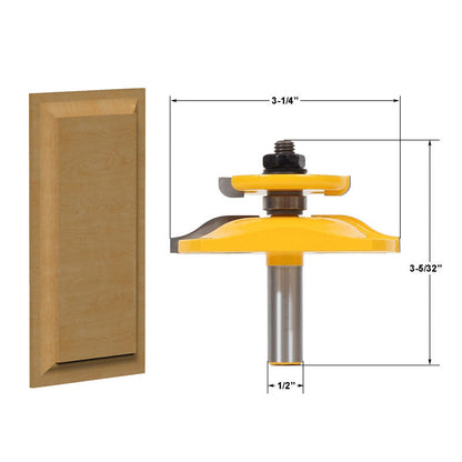 Raised Panel Router Bit with Backcutter