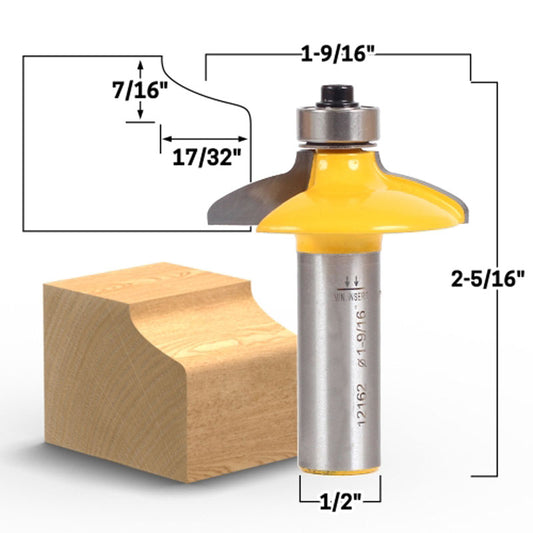 Ogee Euro Style Door and Drawer Front Edging 1/2" Shank Router Bit