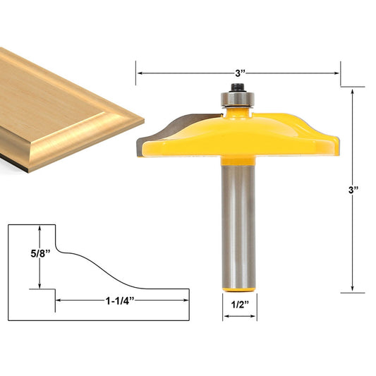 Raised Panel 3" Diameter Router Bit Ogee Door