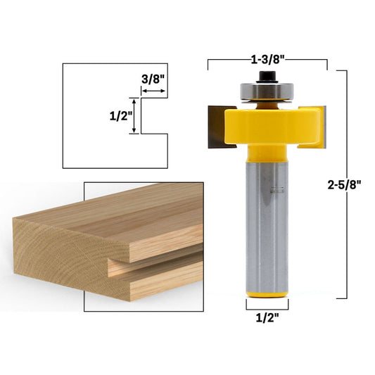 1/2" Slot 1/2" Shank Cutter Router Bit