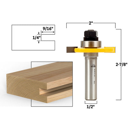 10 Bit 1/2" & 1/4" Shank Router Bit Set