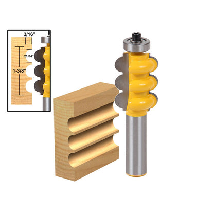 Triple Flute Molding Router Bit