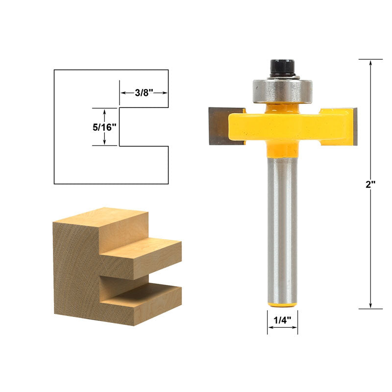 5/16" Slot Slotting & Rabbeting 1/4" Shank Router Bit