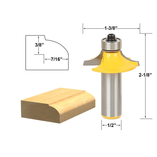 Drawer & Cabinet Door Front Edging Thumbnail 1/2" Shank Router Bit