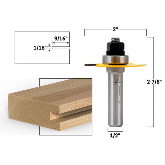 1/16" Slotting 1/2" Shank Cutter Router Bit