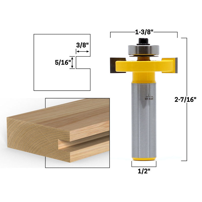 5/16" Slot 1/2" Shank Cutter Router Bit