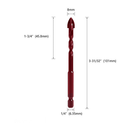 3-12mm Concrete Cobalt Glass Ceramic Drill Bit Set