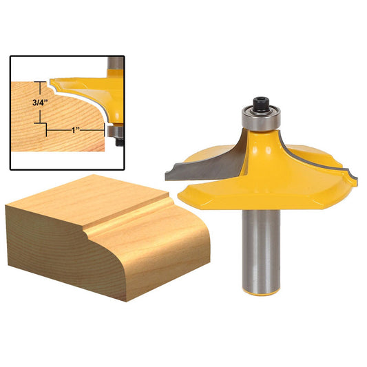 2 1/2" Dia. Thumbnail and Bead Table Edge 1/2" Shank Router Bit