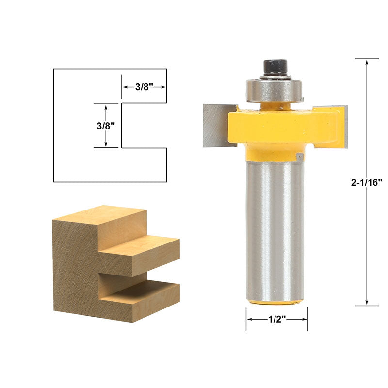 3/8" Slot Slotting & Rabbeting 1/2" Shank Router Bit