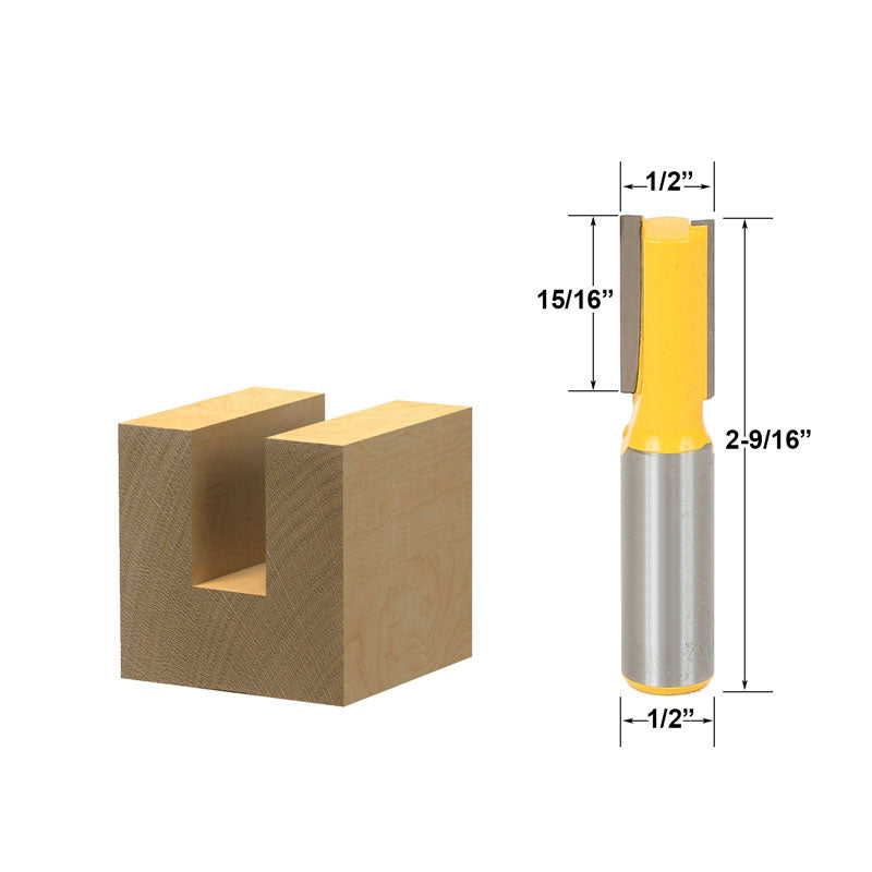 Straight/Dado 1/2"W x 15/16"H 1/2" Shank Router Bit