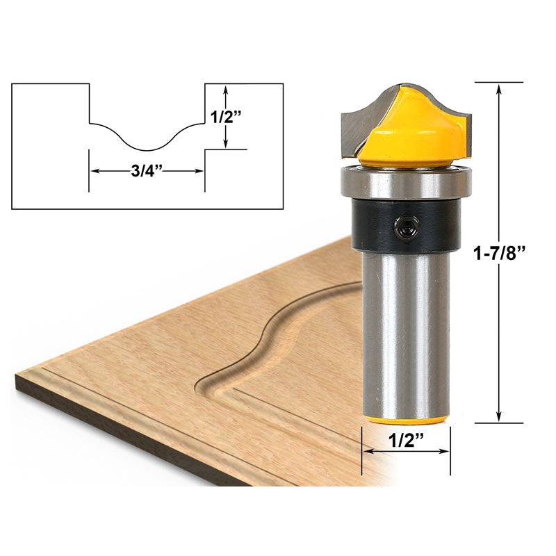 Faux Panel Ogee 1/2" Shank Router Bit C3 Carbide Tipped