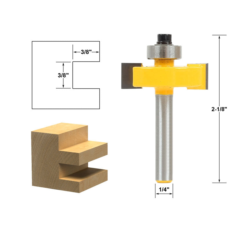 3/8" Slot Slotting & Rabbeting 1/4" Shank Router Bit