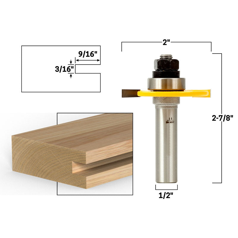 3/16" Slotting Cutter 1/2" Shank Router Bit