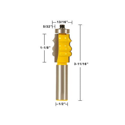 Picture Frame Router Bit 1/2" Shank Face Molding Profile