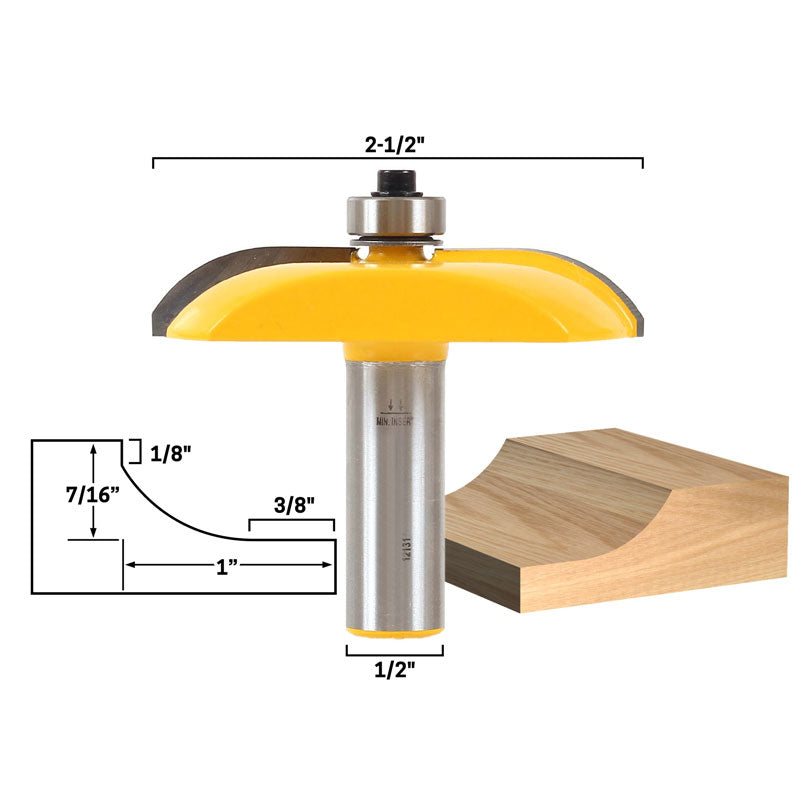 Raised Panel Cove Door 2 1/2" Diameter Router Bit