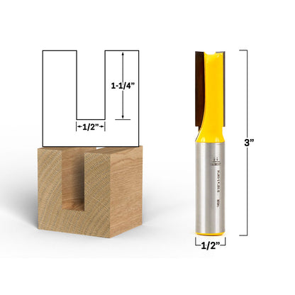 10 Bit 1/2" & 1/4" Shank Router Bit Set