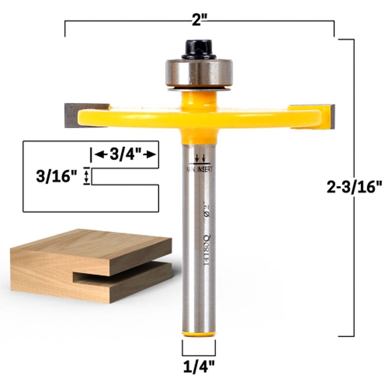 3/16" Slot Cutter 1/4" Shank Router Bit