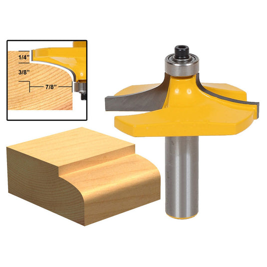 2 1/4" Diameter Thumbnail Table Edge Thumbnail 1/2" Shank Router Bit