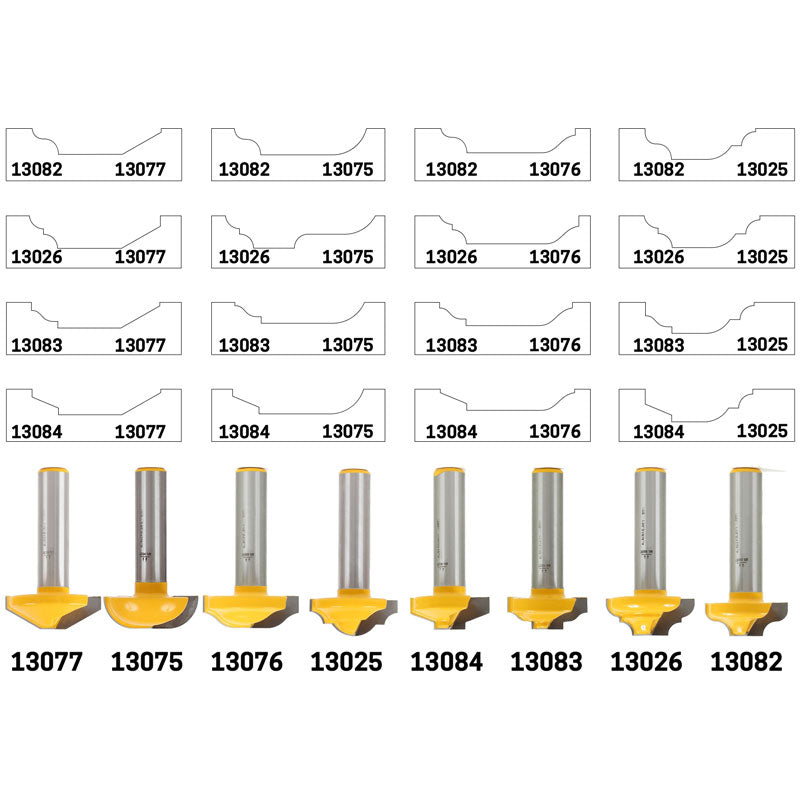 Classical Ogee Groove 1 3/8" Diameter 1/2" Shank Router Bit